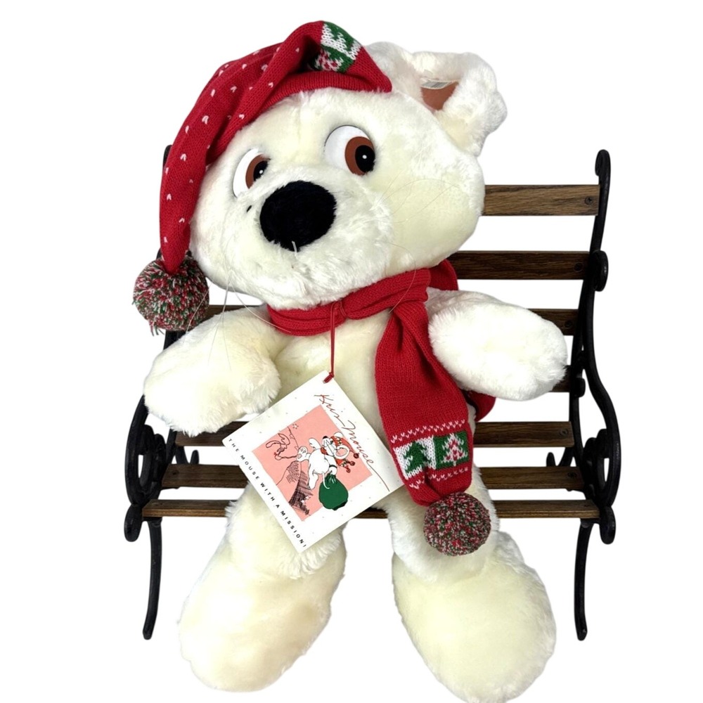 Vintage 1988 Crowley's‎ Kris Mouse Christmas Plush The Mouse with a Mission 20in
